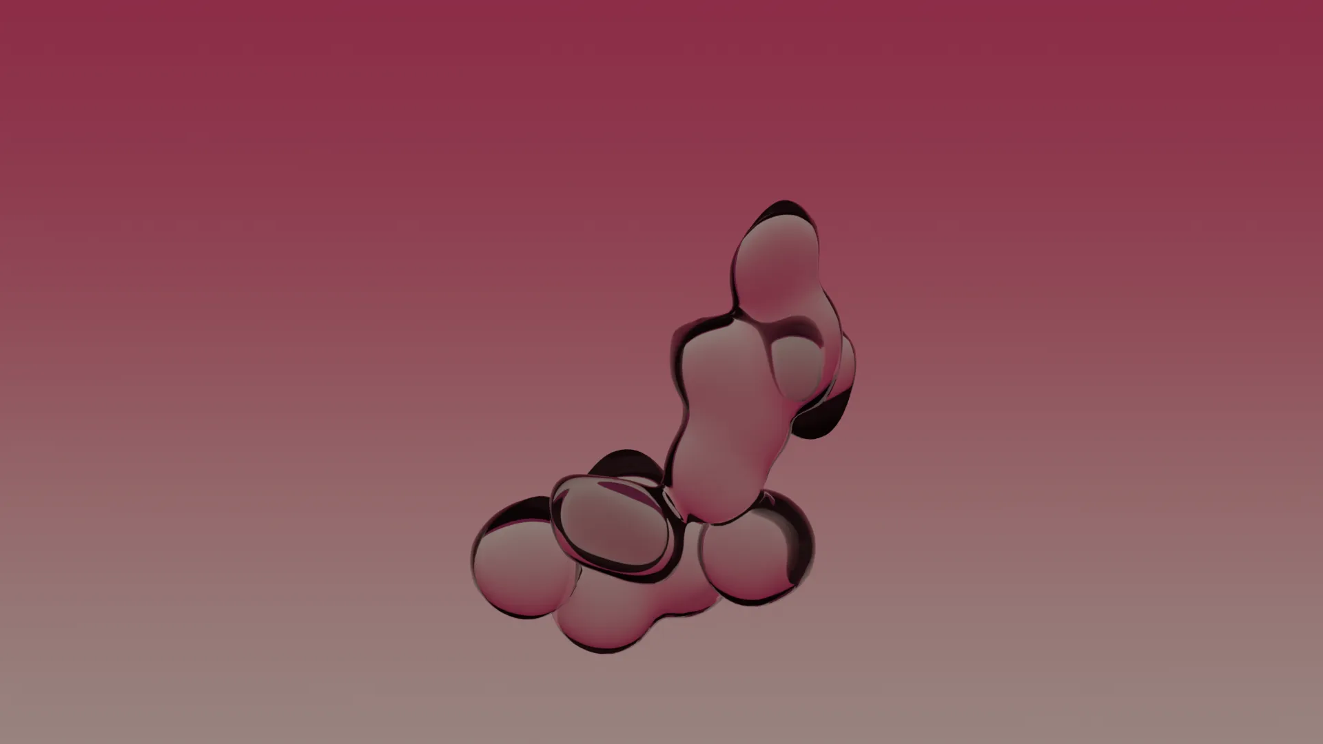 Glowing orbs from the Blender audio visualiser