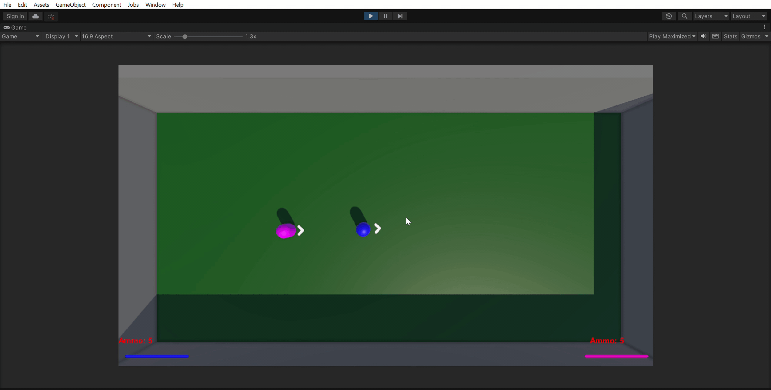 Jetpack prototype with players flying around