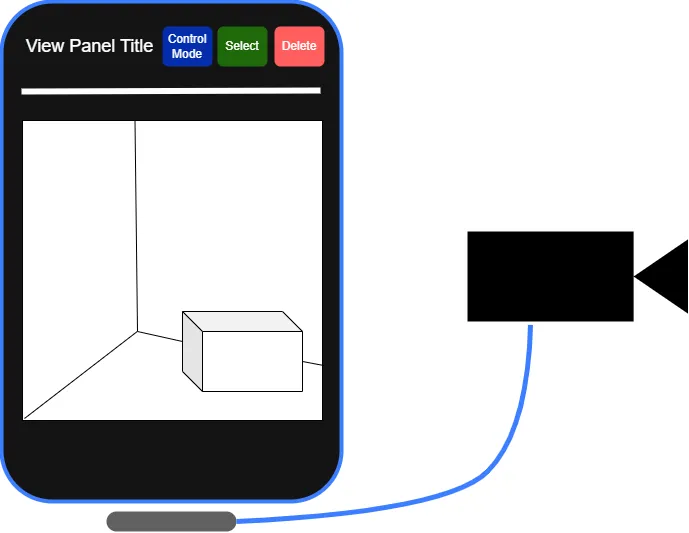 A View-Panel showing a camera stream