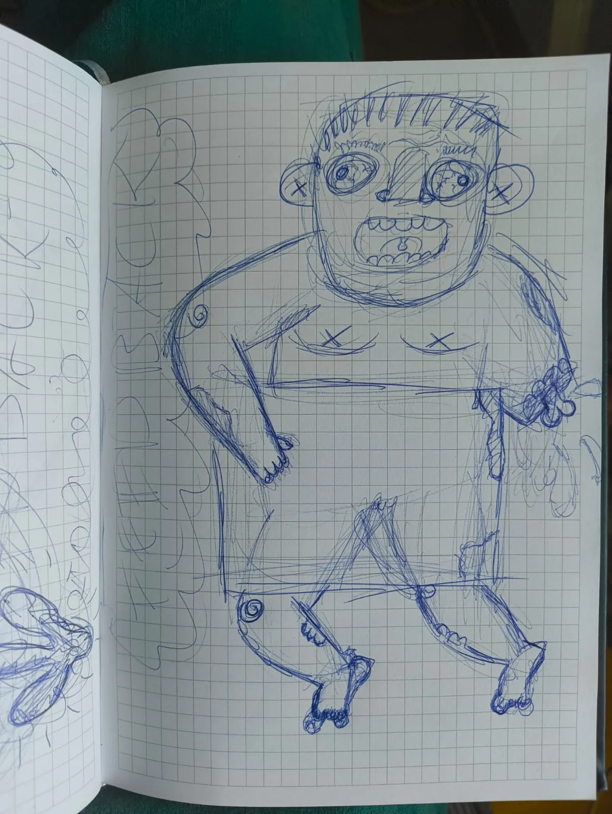 Hand-drawn sketch of the feedback illustration