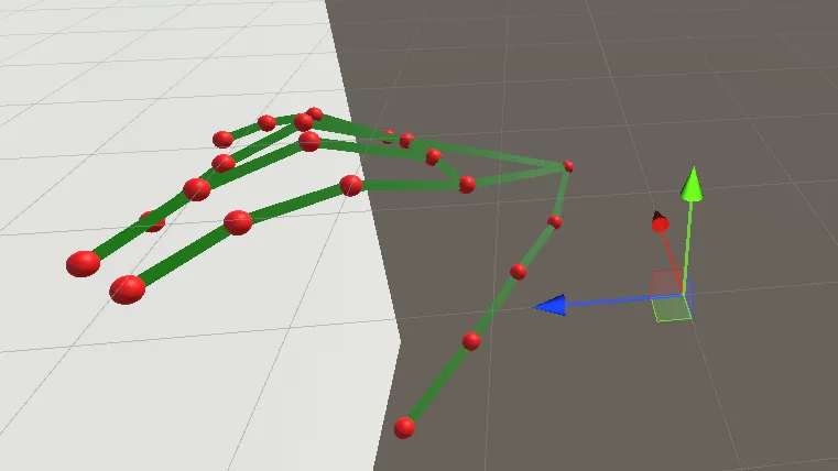 Virtual hands in Unity driven by MediaPipe hand tracking