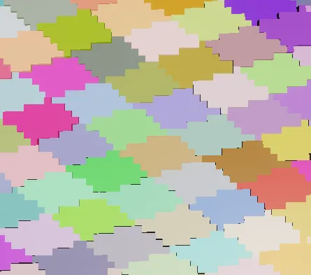 Hash visualisation scaled and rotated