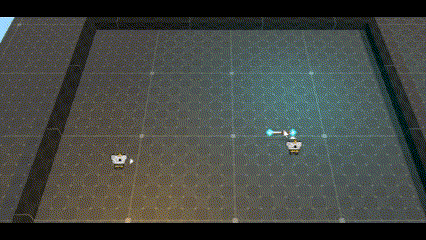 Mage shooting a homing rubber-link