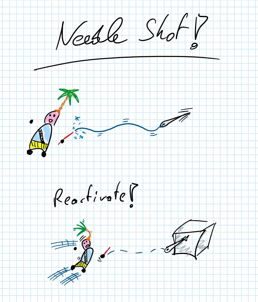 Sketch of a needle mechanic