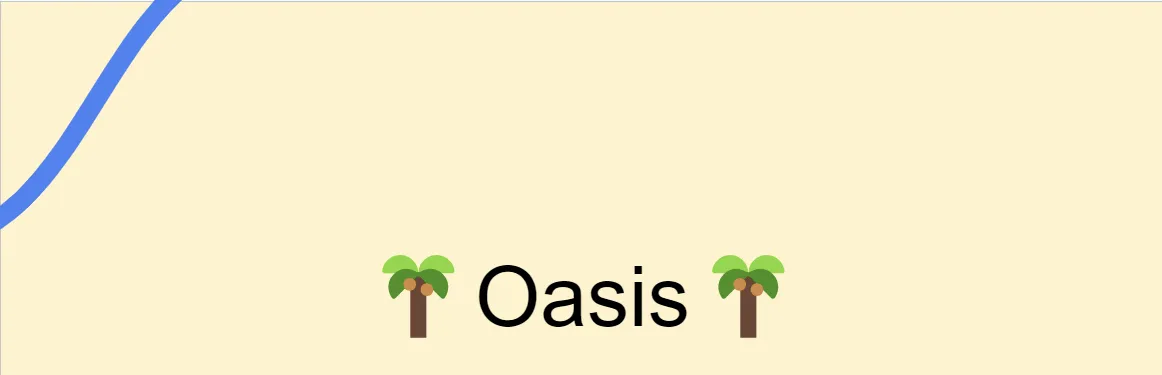 Oasis title screen