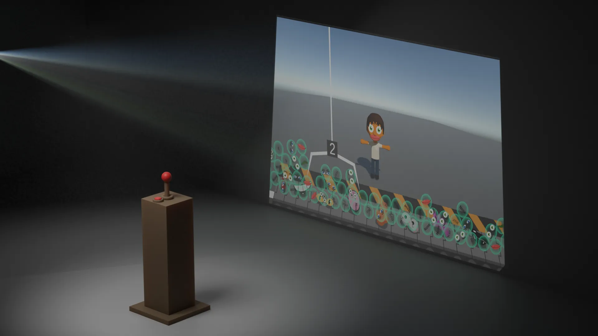 The physical installation setup