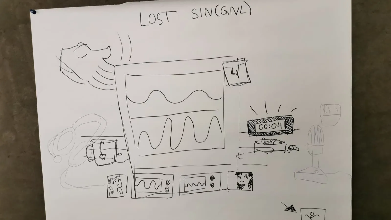 Whiteboard planning at the jam